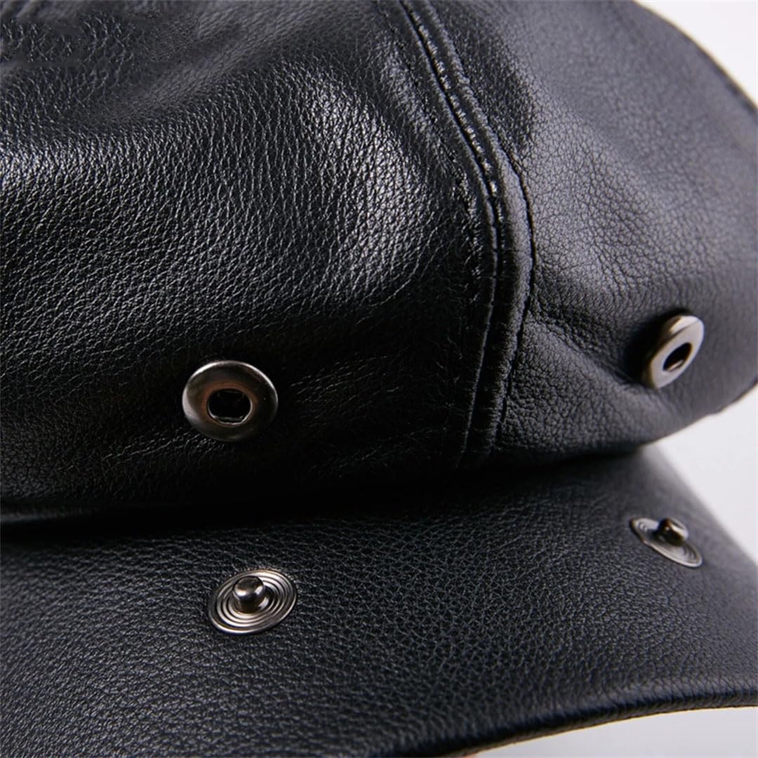 Męska ośmiokątna czapka z prawdziwej skóry vintage gazeciarz czapki klasyczne płaskie kapelusze malarskie