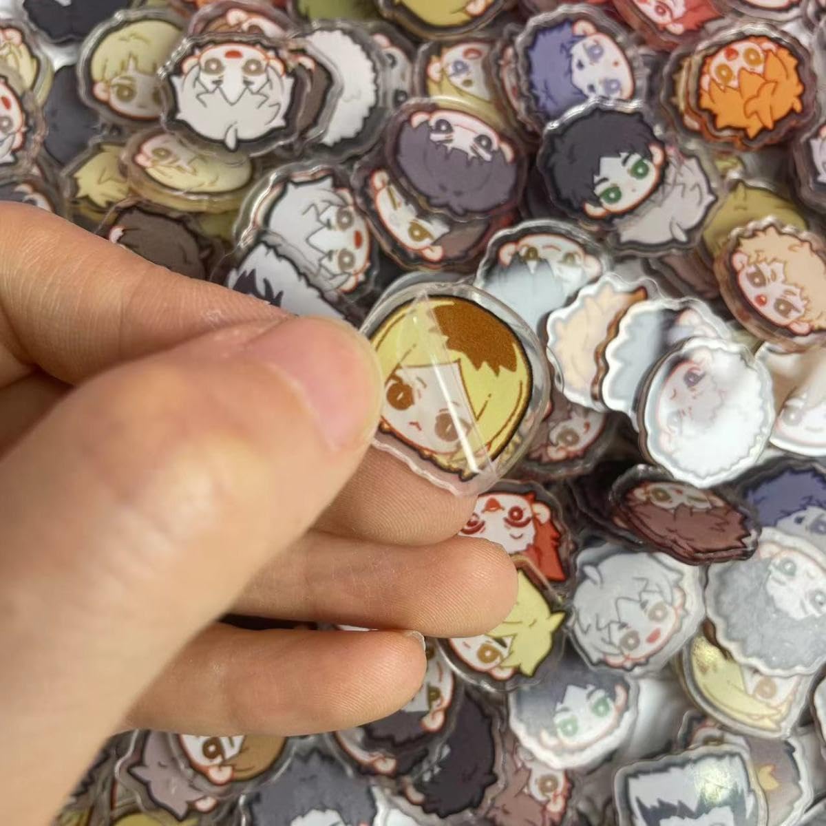 Amazon.co.jp: ハイキュー アクリルパーツ 100枚 日向翔陽 影山飛雄  