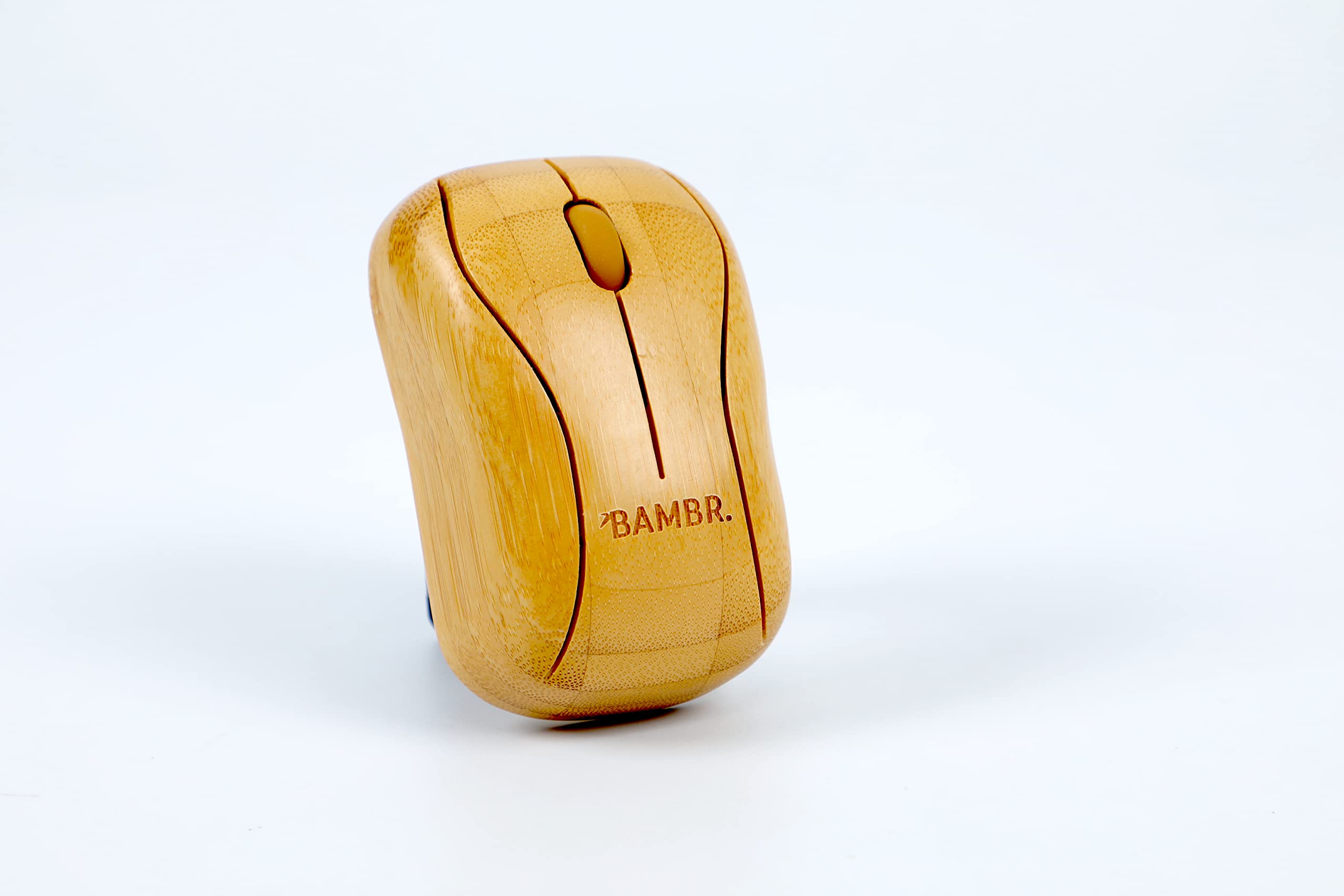 BAMBR - kabellose PC/Laptop Maus aus Bambus, wiederaufladbare Bambus Maus,  Wireless Bamboo Mouse mit USB-Empfnger: Amazon.de: Computer & Zubehr
