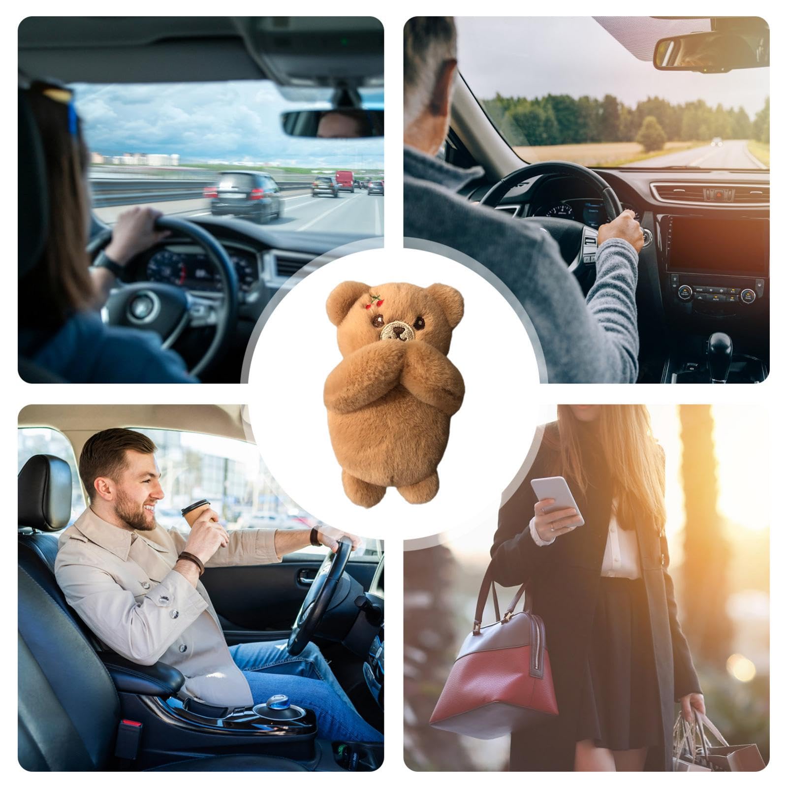 Paperella Di Gomma Per Cruscotto Auto - Con Occhiali E Cappello, Decorazione Divertente - Foto 8