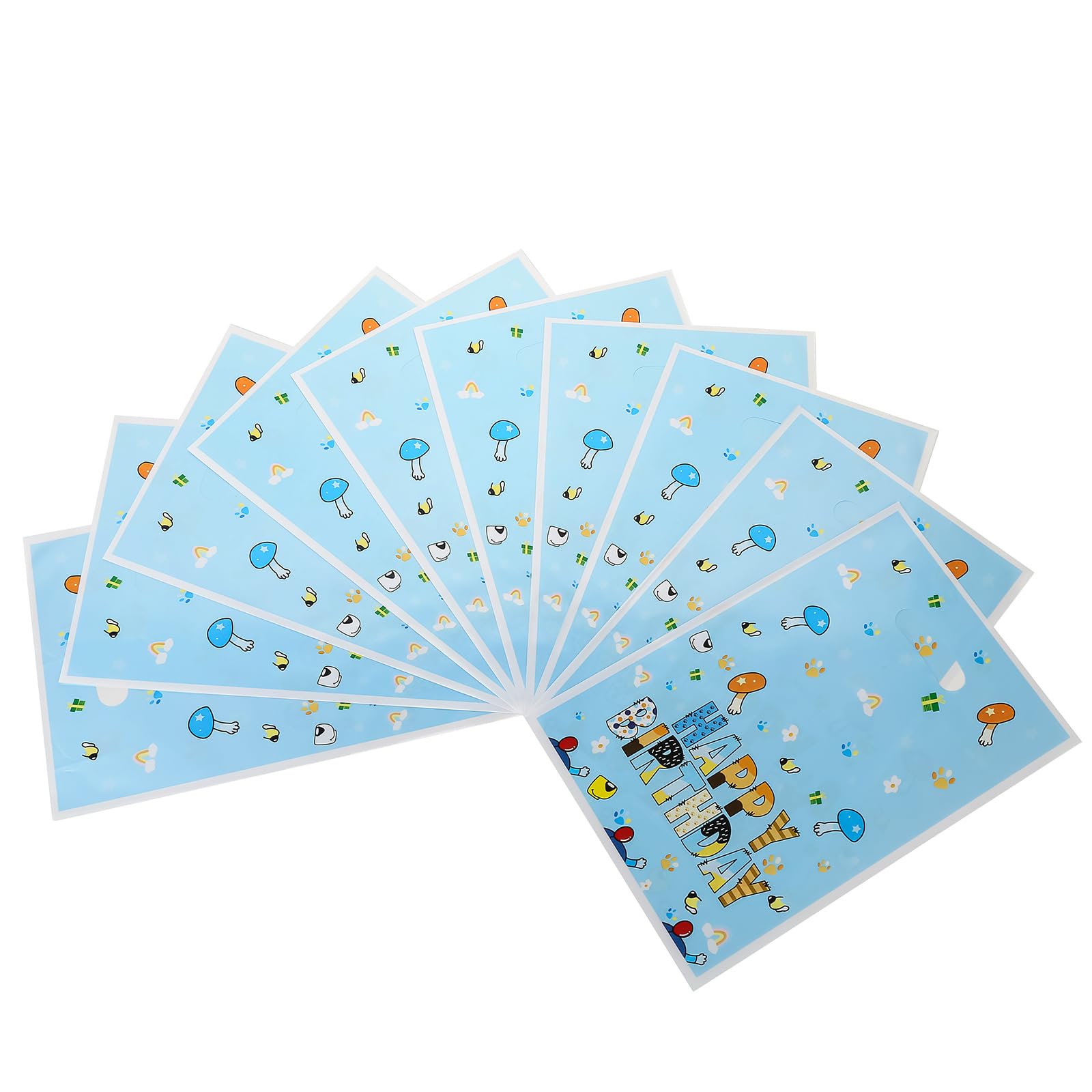 ADARRO Birthday Party Favor Bags 30 Pack, Cartoon Blue Dog Goodie Bags Plastic Bluk for Kids
