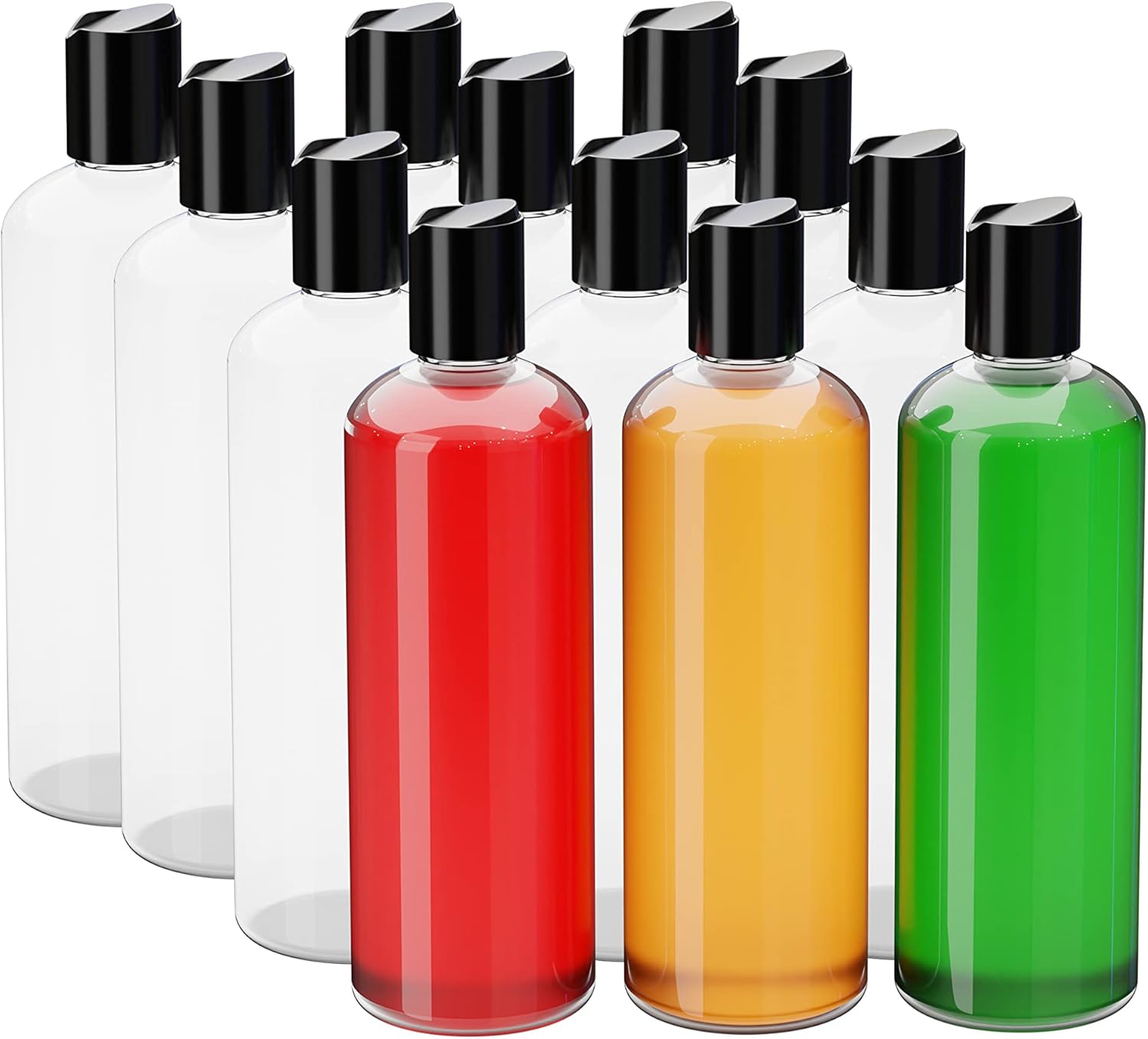 Empty plastic bottles, Plastic empty bottles with flip cap, Empty Plastic Bottles with Disc Top