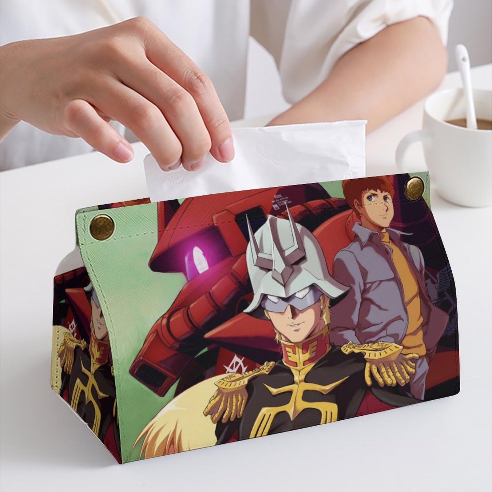 Amazon｜ティッシュケース おしゃれ PUレザー ネオ ジオンガンダム