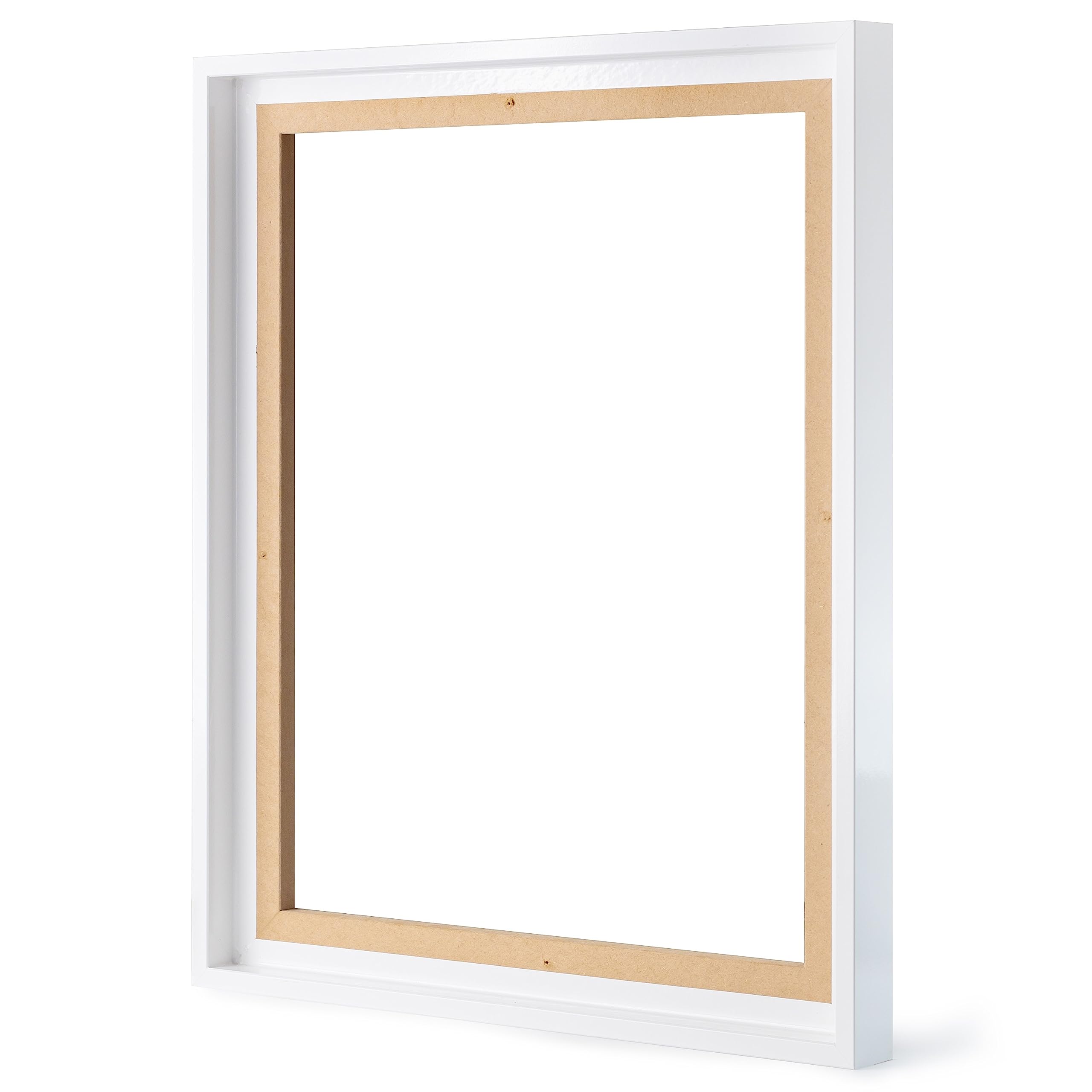 Stallmann Design Schaduwvoeglijst Voor Spieraam, MDF Houten Lijst Canvas Met Diepte Effect Bevestigingsmateriaal Zonder Glas Of Achterwand 50 X 70 Cm Goudkleurig 1505596052
