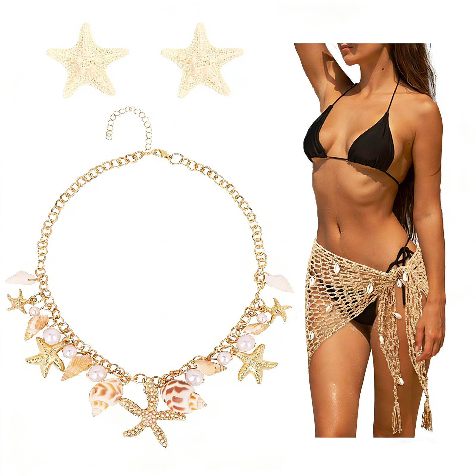 Jaciya Mermaid Costume Accessories Summer Beach Accessories