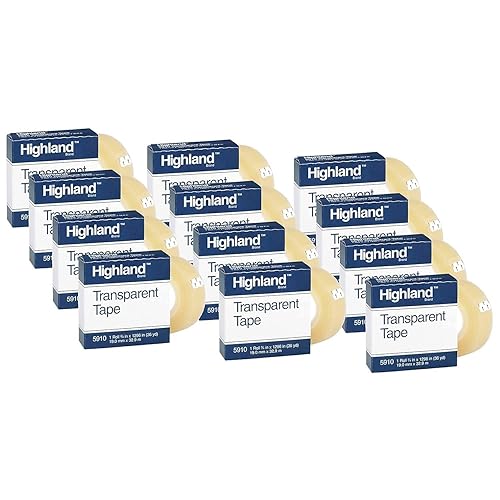Cinta transparente Highland, 34" X 36 yardas, 12 rollos (Mmm5910341296-12) disponible en Yaxa Colombia