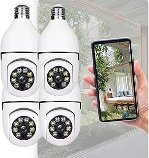 Kit 4 Câmera de Segurança Ip Wifi Yoosee 1080p Full HD Espiã a Prova D'água Infravermelho Lâmpada Hd Visão Noturna Sem Fio 360 Inteligente Bidirecional Interna e Externa Rastreamento Automático