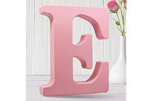 8 Inch Letter E Decor