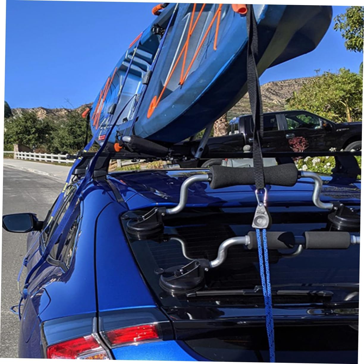 Toddmomy 40kg Boat Roller Loading Assist Kayak Carrier for Roof Rack Kayak Assist Loader Suction Cup Boat Roller