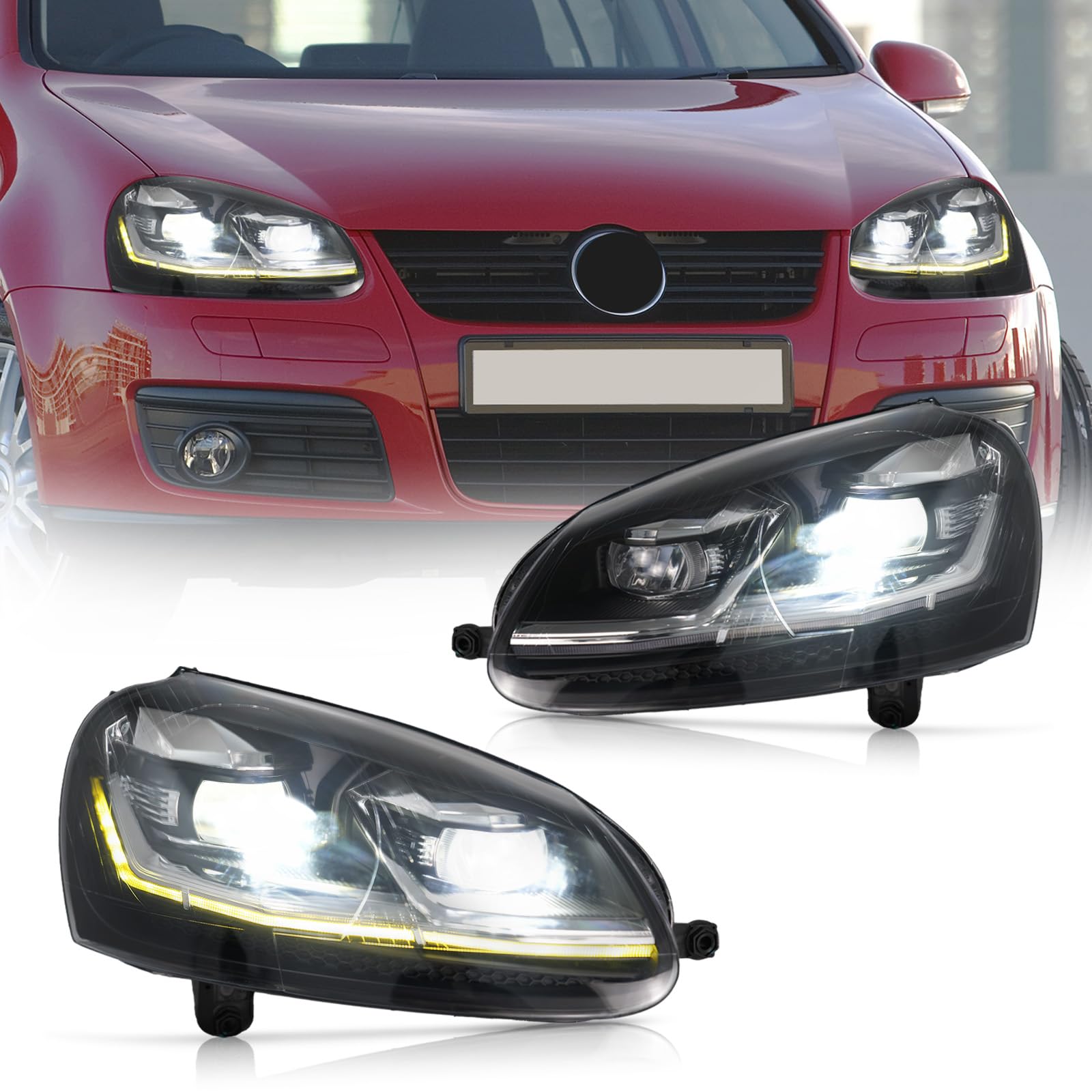 Fari Per Volkswagen Golf 5 MK5 2003-2009 e Jetta 1k2 2005-2010 Per 10Pins