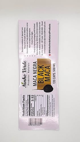 Miniatura 6 de Ninho Verde Maca Negra (Maca Peruana Negra) 120 Cápsulas 500mg - Hecho en Brasil