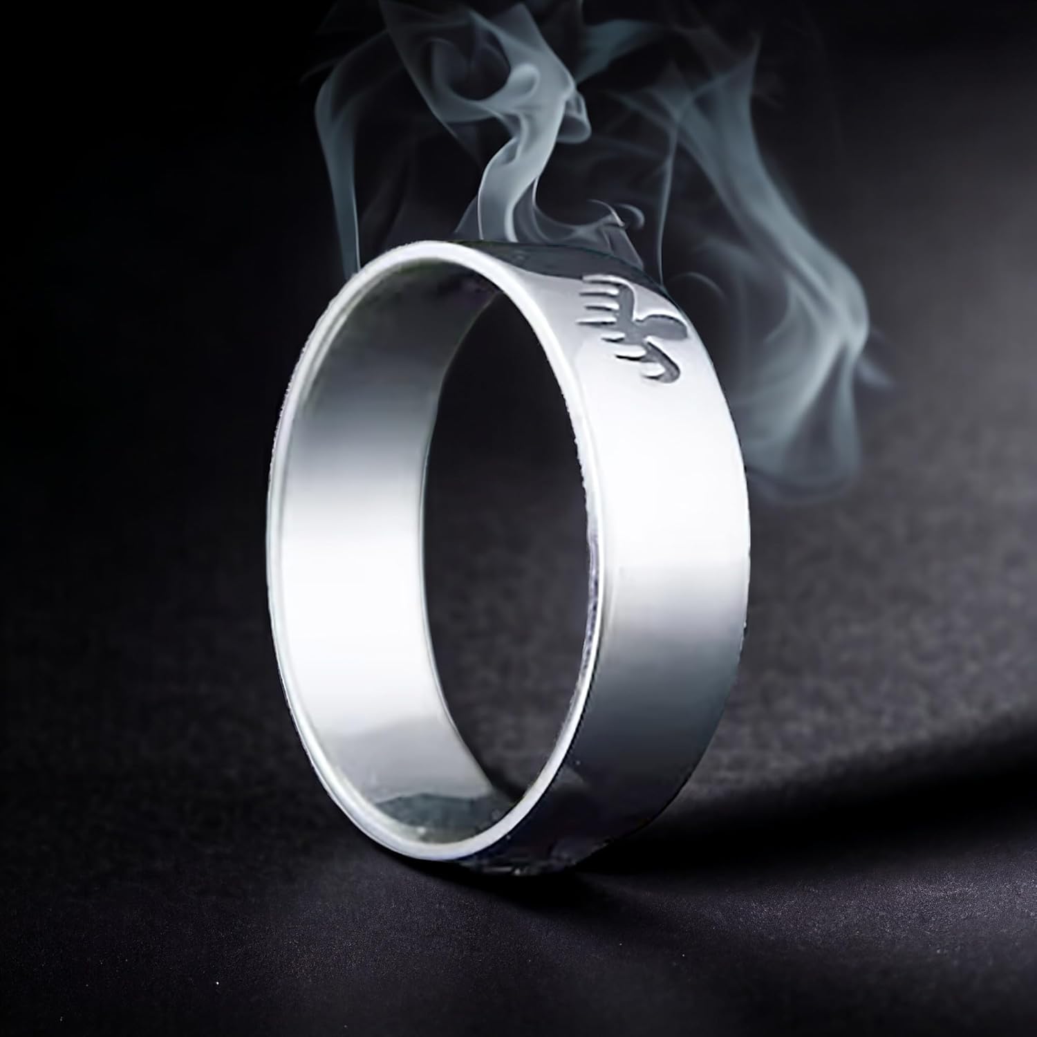 925 Silver Spectre Ring, Agent 007 Symbol Ring, Fashion Jewelry, Spectre Band, Bond Style Ring, Fashion RIng, Unique James Bond Jewelry, Gift For Someone Love Kohi Ring KCR034