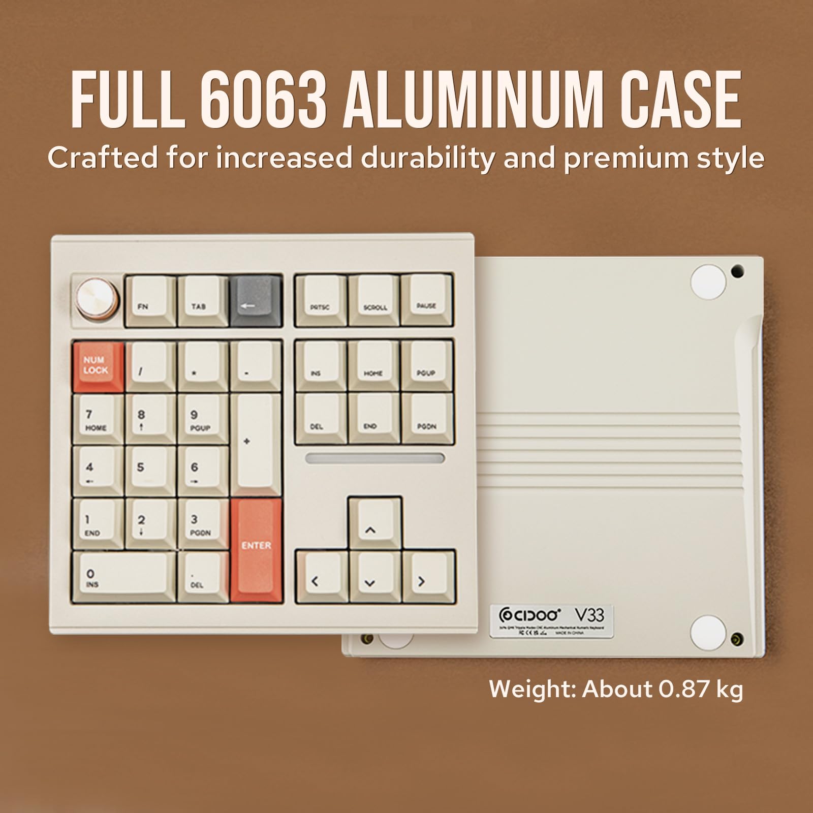 Amazon.co.jp: MechLands CIDOO V33 Aluminum Wireless Keypad with
