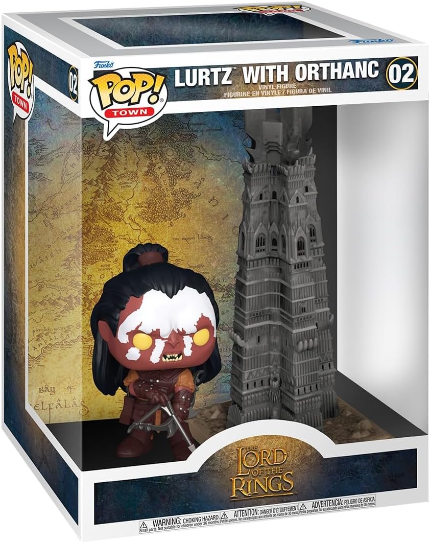 Funko Pop! Town: The Lord of The Rings - Lurtz with Orthanc - Collectable Vinyl Figure - Gift Idea - Official Merchandise - Toys for Kids & Adults - TV Fans - Model Figure for Collectors
