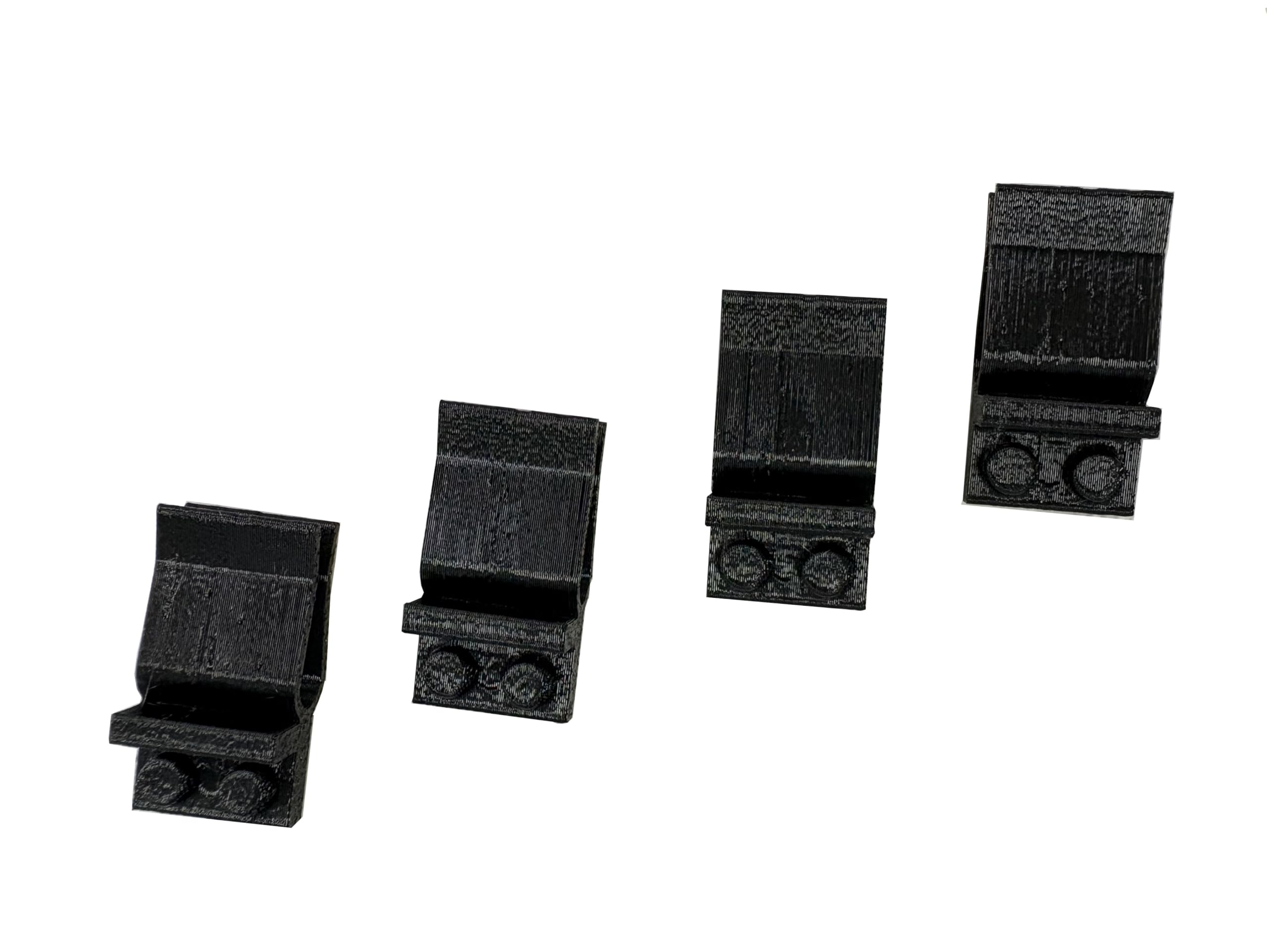 JILINWEI Mini Figurine Display Vent Clip,4Pcs Car Air Vent for Lego Minifigure,Display Your Favor Brick Buddy on Every Drive,Black