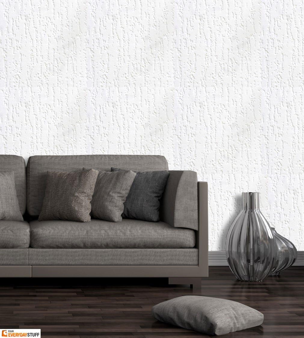 RD7000 Royal Oak Anaglypta White Paintable Textured Wallpaper