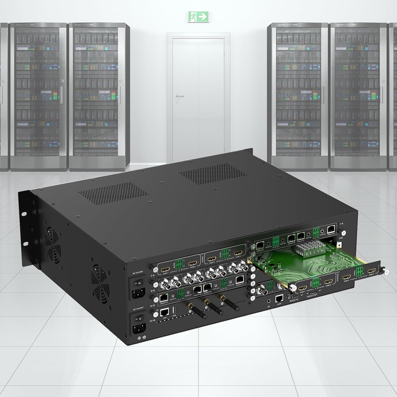 4K@60Hz HDMI Output Card 4 Port (1-Card 4-Port) for MT-VIKI Modular Matrix Switcher w/Audio Output, 18Gbps, EDID, Seamless Switching