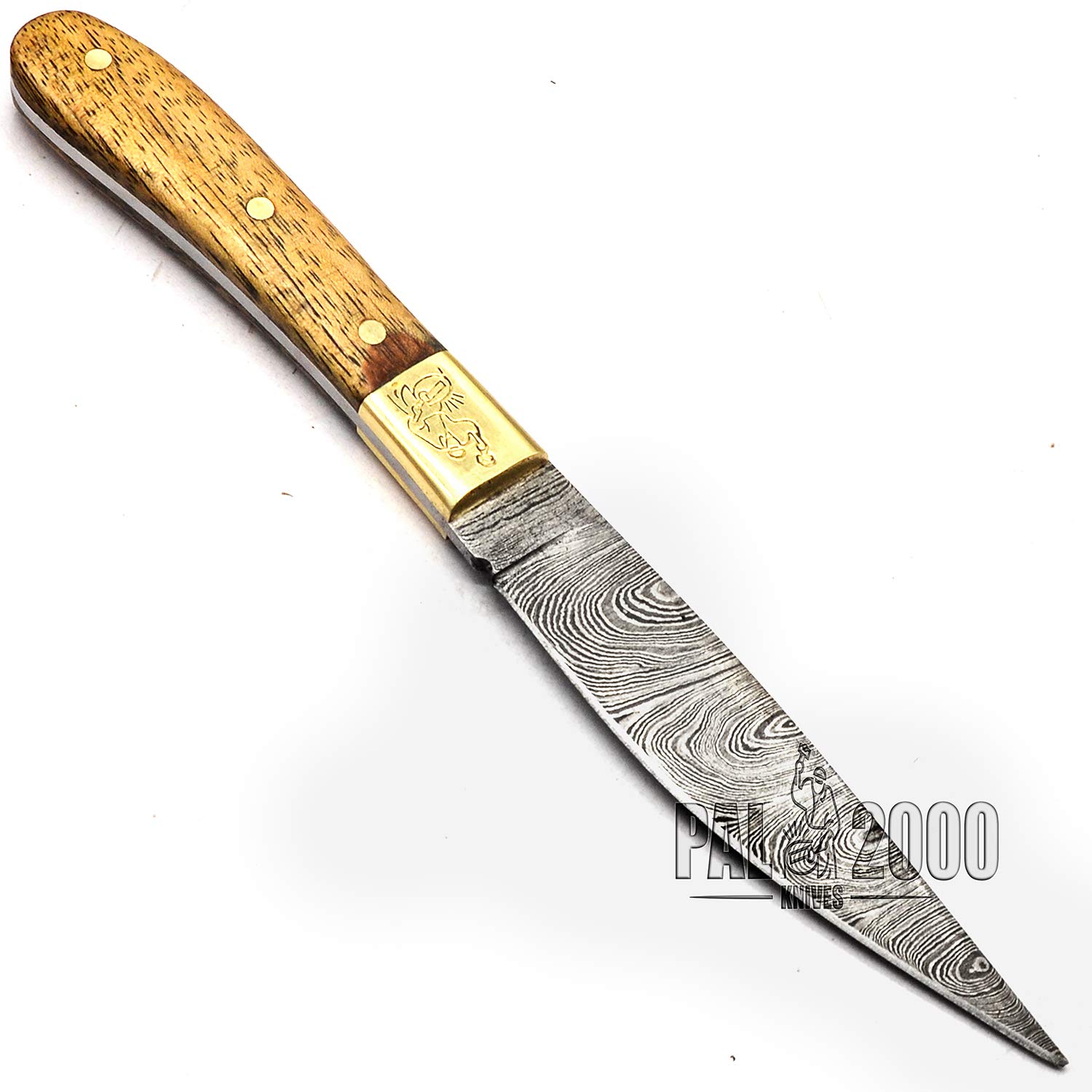 Coltello da Cucina in Acciaio Damasco Fatto a Mano su Misura con Fodero in Pelle Lama Fissa Coltello Universale su Misura Tagliente di Alta qualità Acquista con Fiducia 9725