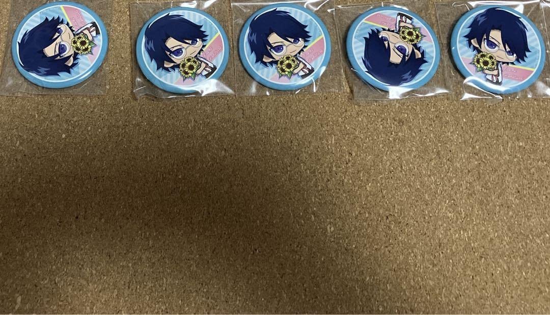 テニプリ ゆるスタ アクキー ブラホワ 缶バッジ CDジャケット 忍足侑士 テニプリ ゆるスタ アクキー ブラホワ 缶バッジ CDジャケット