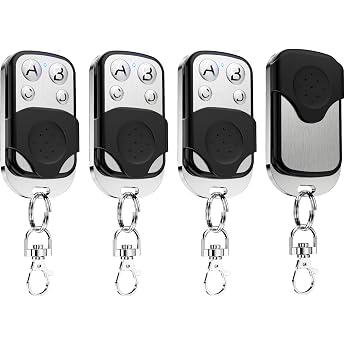 Set of 4 Remote Control Garage Door Universal 433 MHz Cloning Garage Door