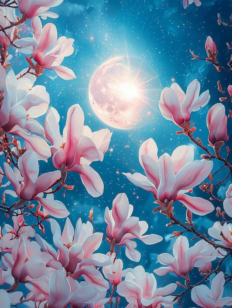 WEISHIWE Dipingere con i Numeri Adulti Orchidea lunare, 80x100cm s-1110