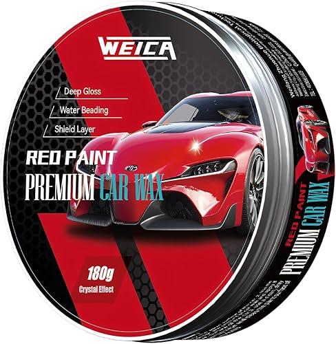 Miniatura 7 de Weika - Cera para auto, negro sólido para autos negros, limpiador de cera de carnauba, resistencia a los arañazos, revestimiento de cerámica, 6.35
