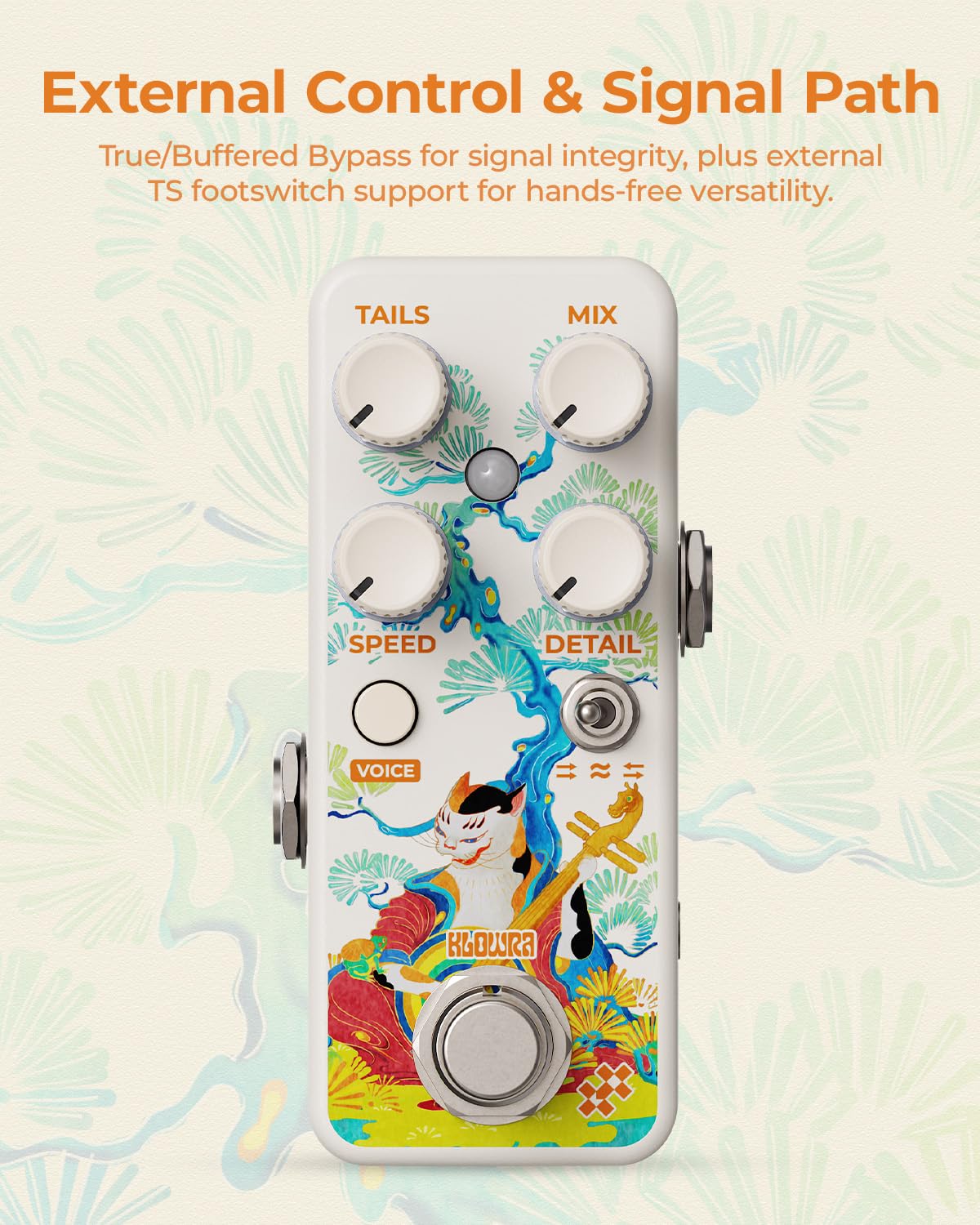 South Zoo Voice Synth Pedal - Sintetizzatore polifonico a tripla voce | con Invert Pitch Follow, Freeze Textures & Lo-Fi Glitch & Experimental Animal Sound Effects Shifte Pedale per chitarra