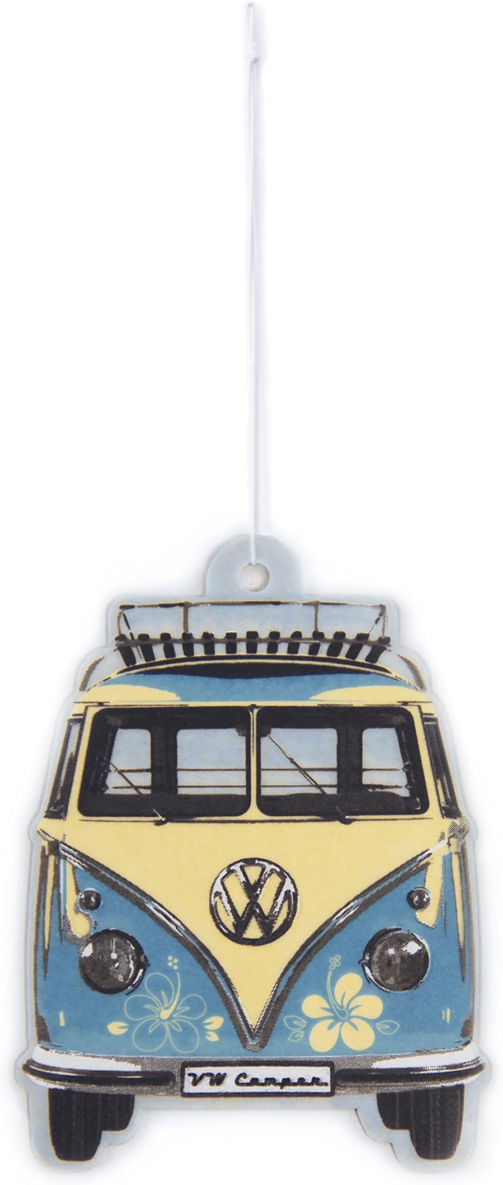 BRISA VW Collection - Volkswagen Air Freshener, Room Freshener, Deodorizer for Cars T1 Bus Campervan Motif (Bus Front/Piña Colada/Turquoise)