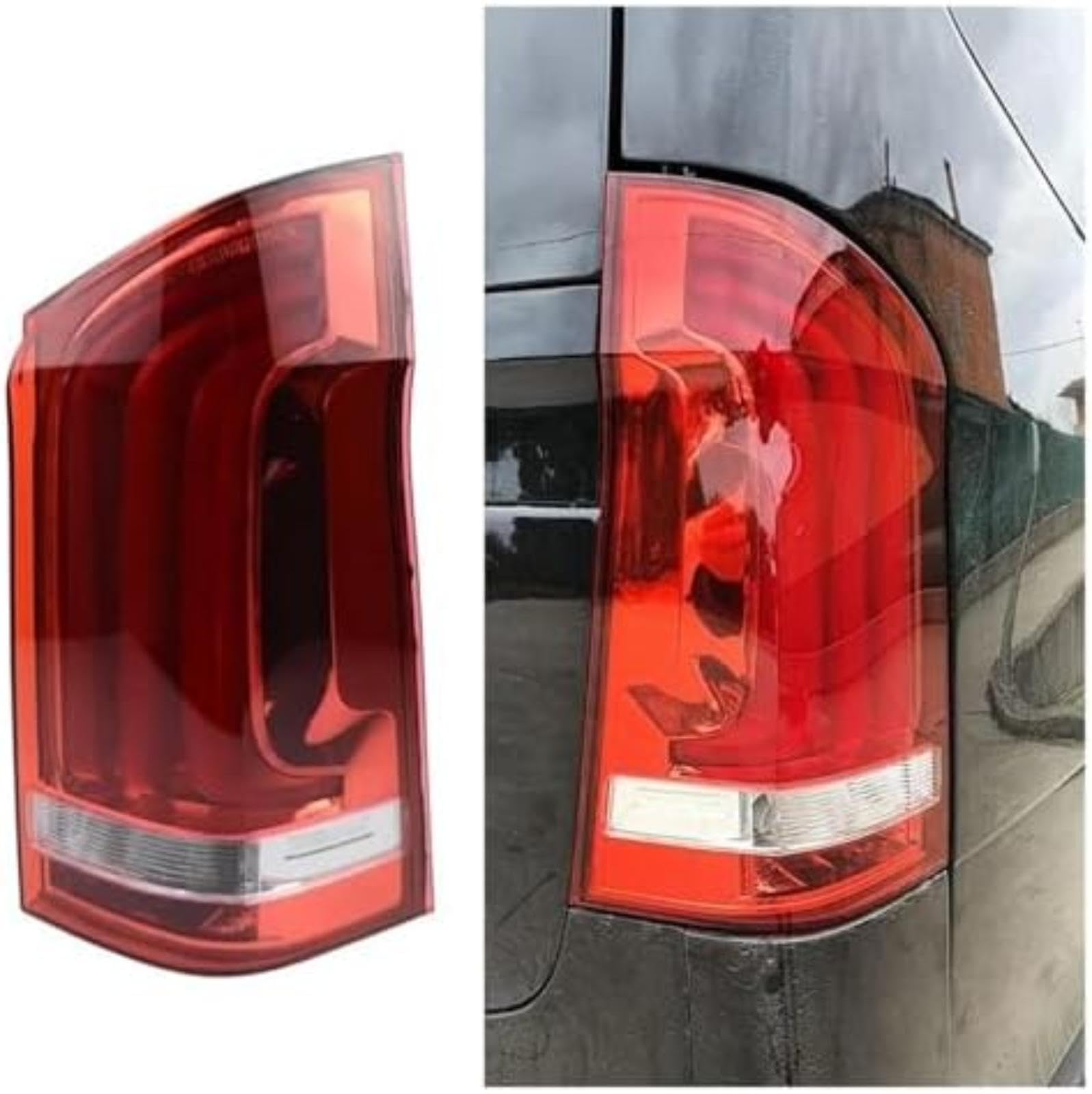 Riflettore paraurti posteriore, per Classe V, per Vito W447 2014-2020 Luci a LED per auto Fanale posteriore Indicatore di direzione 1Pc A4478200664 A4478200564 Catarifrangente (Left)