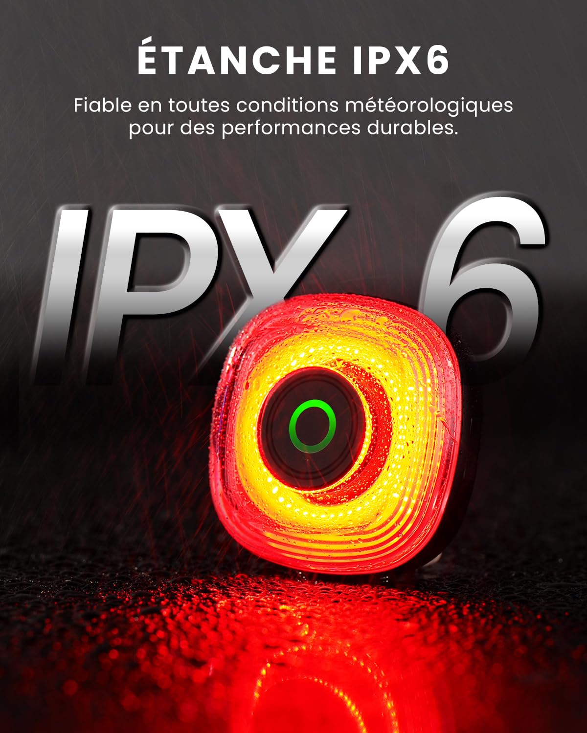 Magicshine SEEMEE Phares arrière magnétiques pour vélo, technologie de contrôle FTR LightSync rechargeable par USB-C, étanchéité IPX6, cadeaux de cycliste pour hommes et enfants