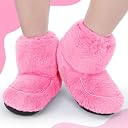 Cozypower Microwavable Slippers for Women Men Heated Booties Warming Slippers Heatable Wellness Boots with Moist Heat Therapy Comfortable Feet Warm for Foot Ankle Pain Plantar Fasciitis(Pink) gallery image