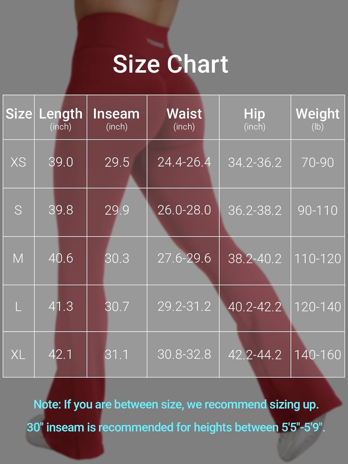 YEOREO Workout Mini Flare Leggings for Women Hidden Scrunch High Waisted Seamless Gym Leggings Brinklie 30" Yoga Pants - Image 6