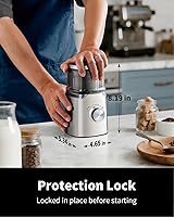 Vista 5 de SHARDOR Electric Blade Coffee Grinder, Timed Grind Control Rotary Knob, All-stainless steel shell,Adjustable,for Coffee Beans, Spices & Herbs, with