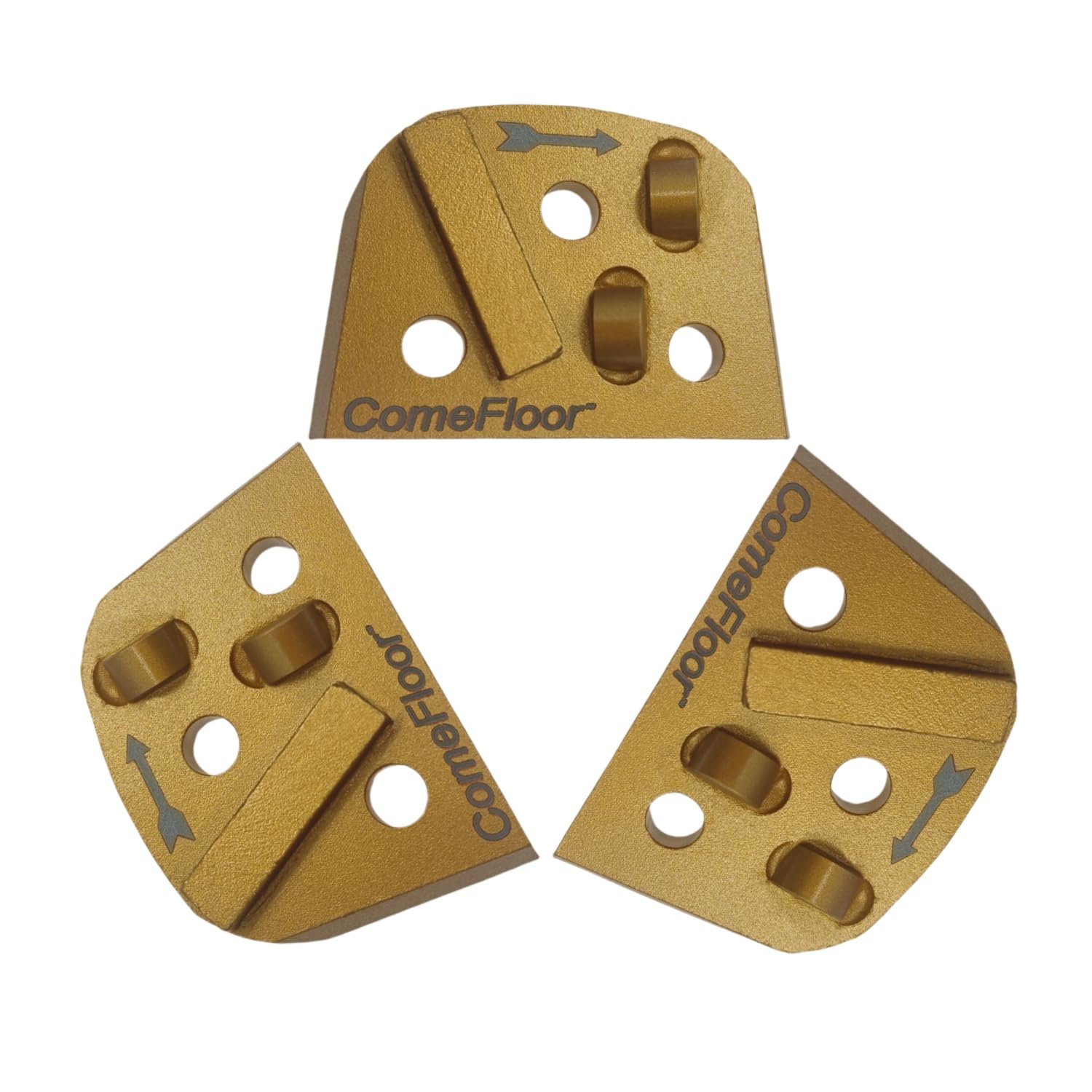 Disco de molienda de diamante para eliminación de revestimiento epoxi grueso de hormigón, PCD semicircular, cortador de carburo para amoladoras Lavina y Edco Magnatrap, juego de 3, en sentido
