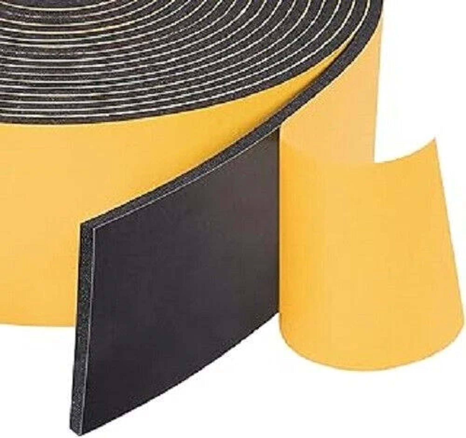 Foam Insulation Spiral WRAP Tape Self Adhesive Weather Stripping 5MM (2" x 100')
