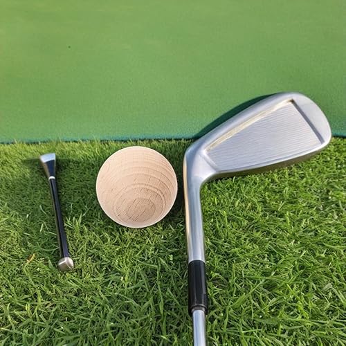 Miniatura 6 de Kisangel 5 bolas de croquet de repuesto para juegos de césped, bolas de madera sin terminar para manualidades y pintar para diversión al aire libre