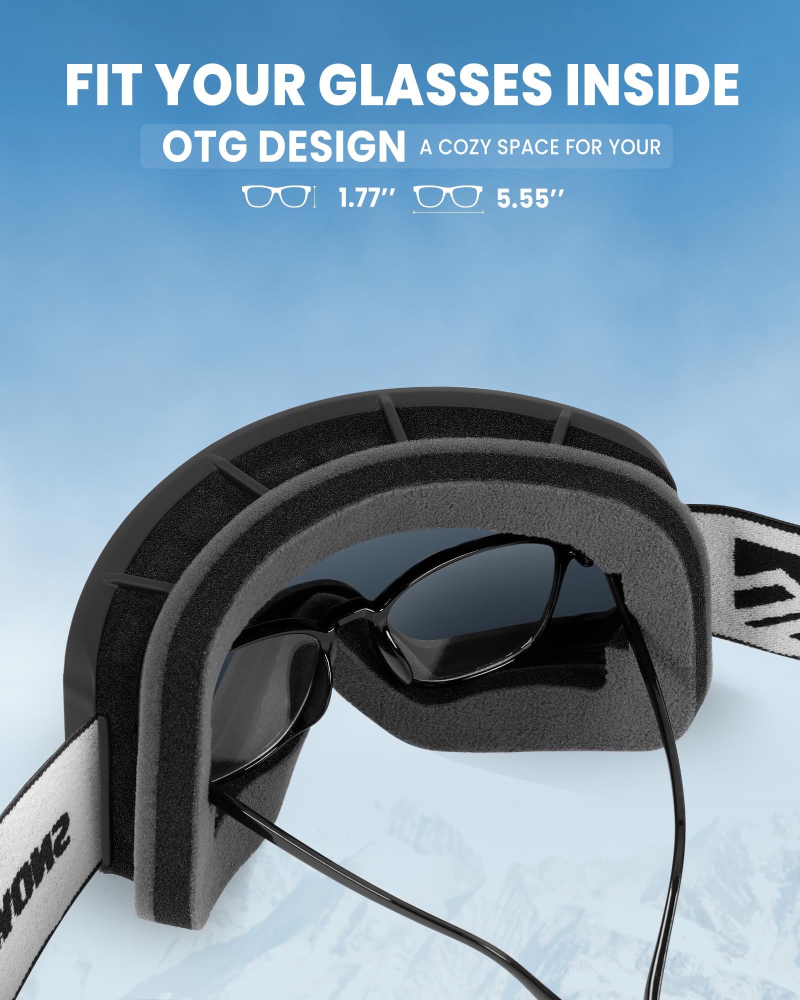 SNOWER Occhiali da sci unisex per adulti M9