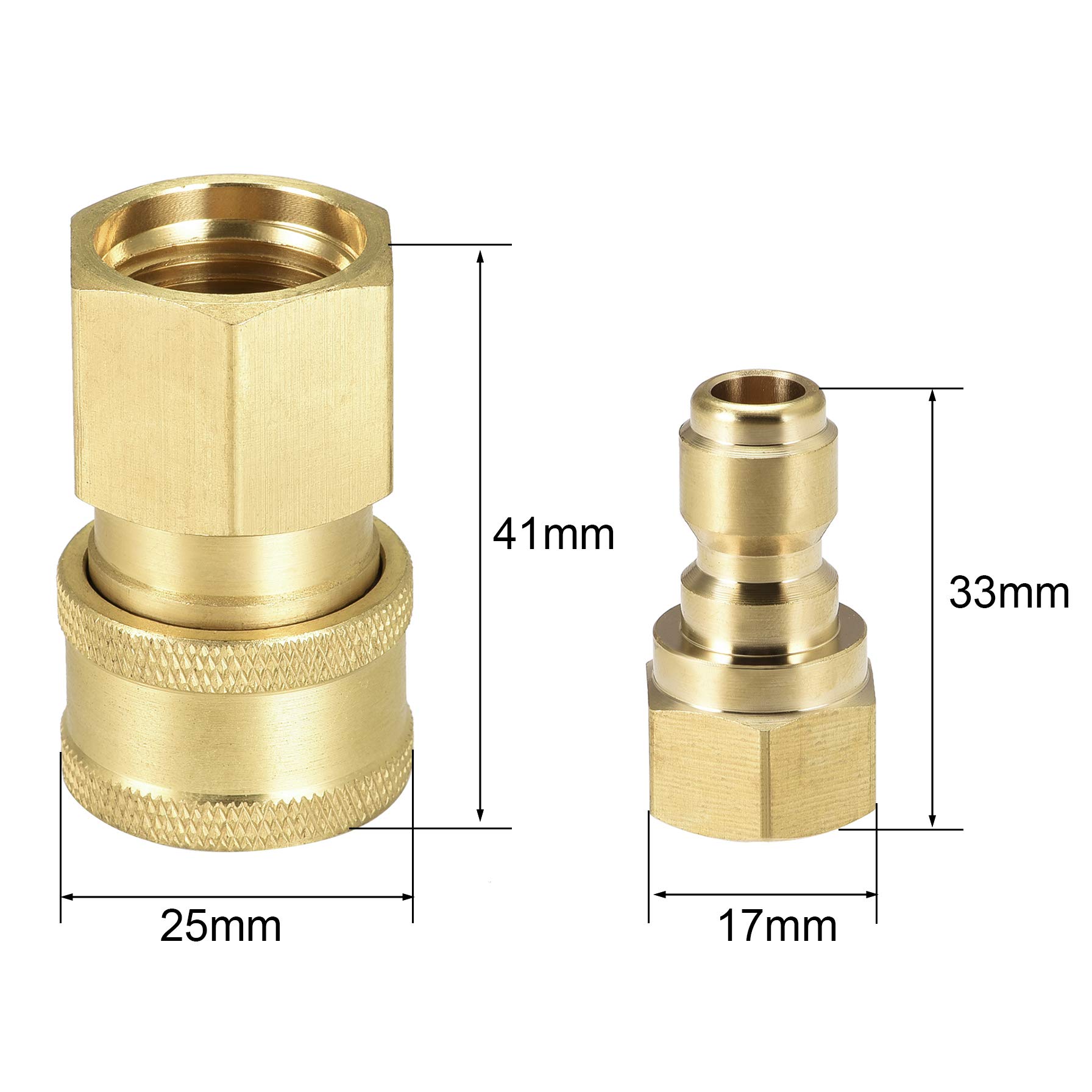 Tubo Giardino Tubo Ottone Connettori Rapidi Set Raccordi M18x1,5