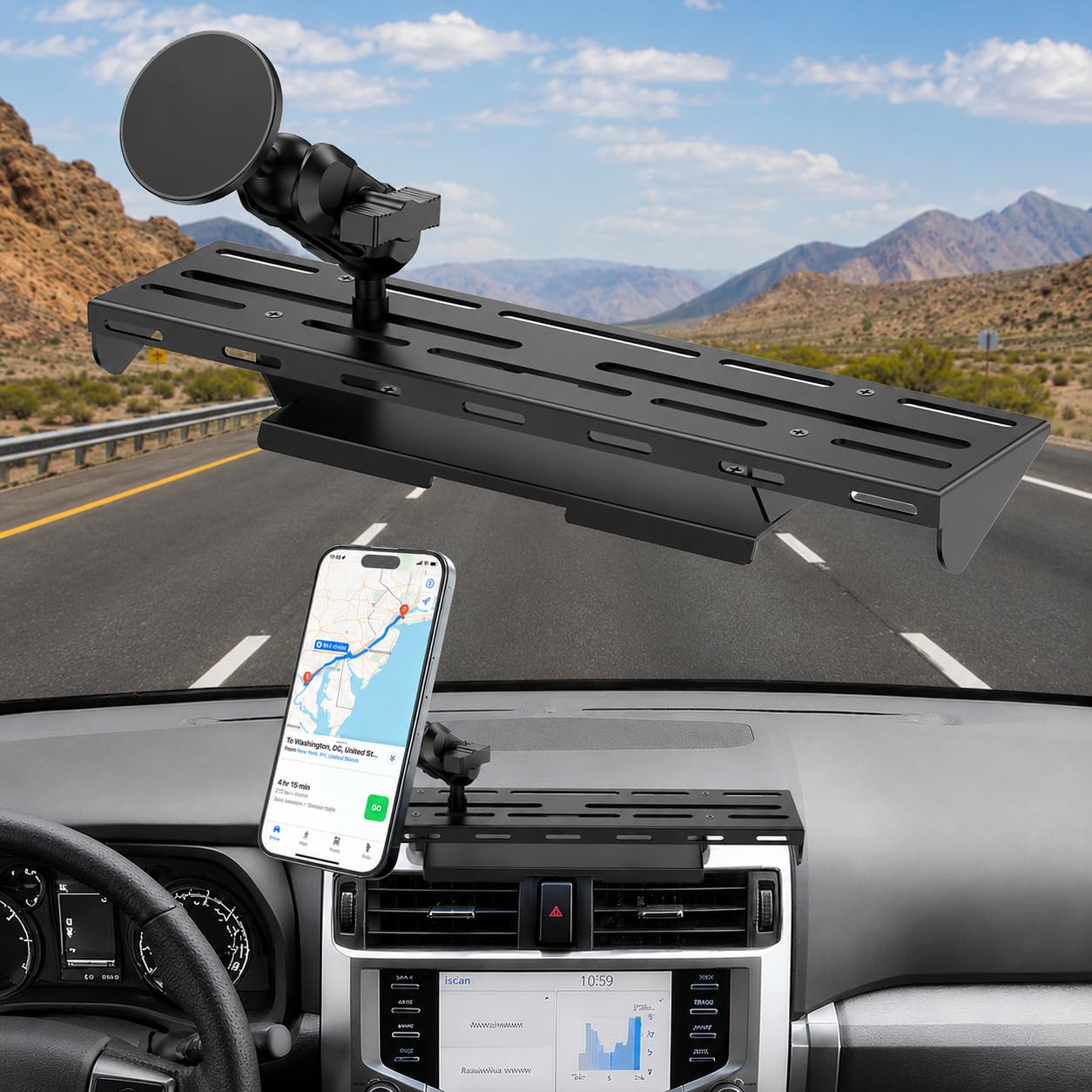 Surfcabin Metal Dashboard Phone Holder