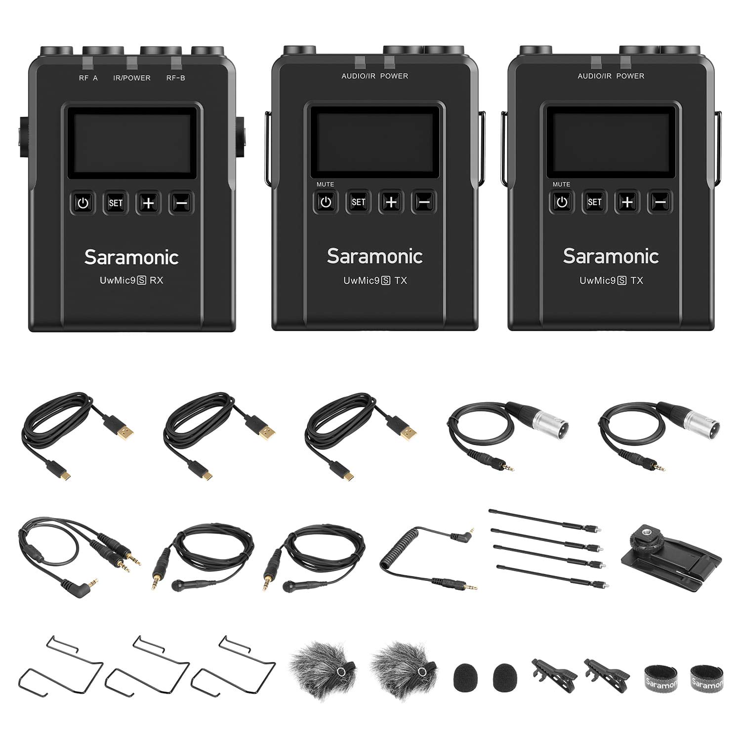 Saramonic New UwMic9S UHF Wireless Microphone System 96 Channel 2
