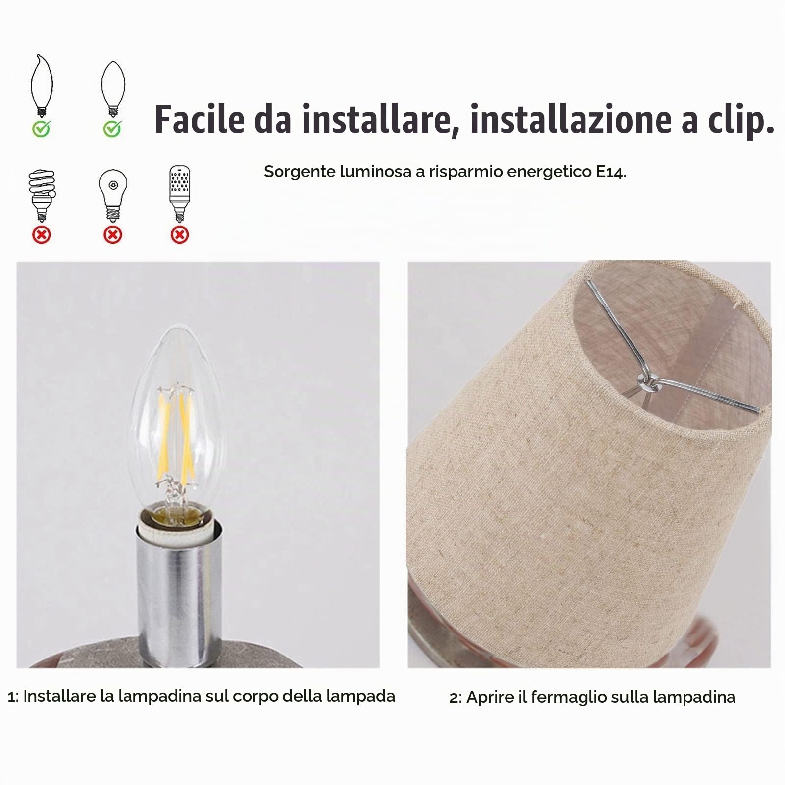 Paralume Piccolo, 6 Paralumi In Lino Con Clip, Paralumi Per Lampade Paralume In Tessuto Mini Botte Per Paralume Lampadario Set Di Paralumi Per Lampadari Da Tavolo