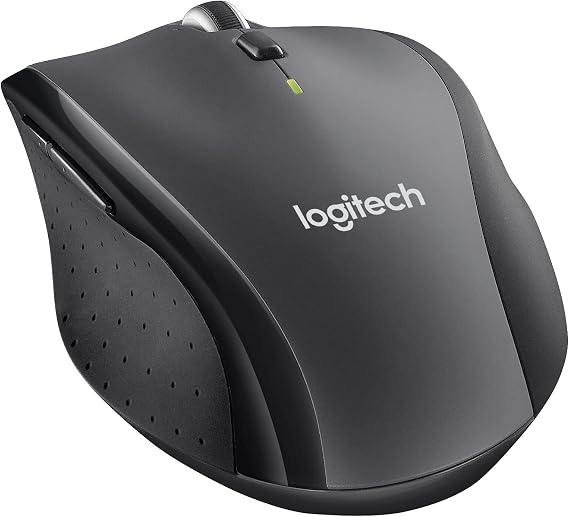 Logitech M705 Marathon Kablosuz Mouse, 1.000 DPI Optik İzleme, Unifying Alıcı, Yüksek Hızlı Kaydırma, 3 Yıl Pil Ömrü, 10 m Kullanım Mesafesi, Siyah