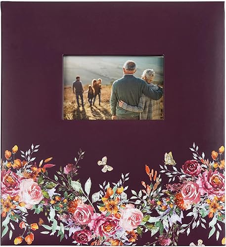 Álbum de fotos floral púrpura por Recollections