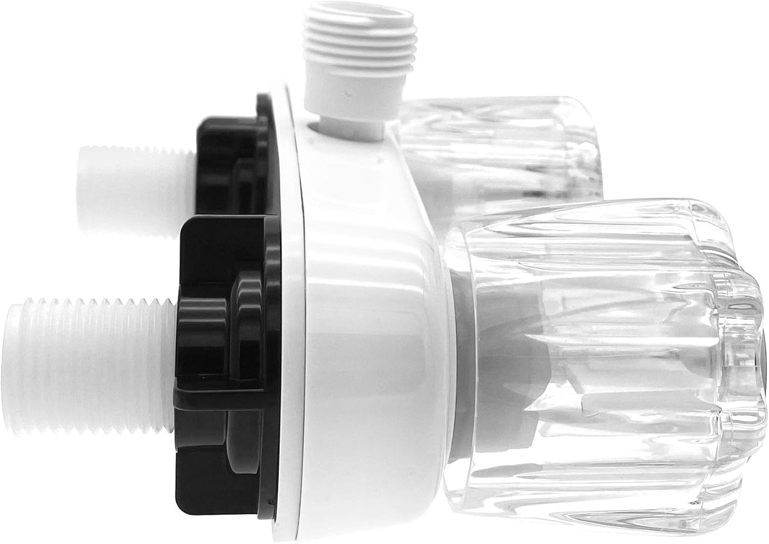 RV Shower Head With Hose and Bigger Switch, Water Saving and High Pressure Shower Head with Hose, Guide Ring, Shower Head Holder and Faucet for RV, Camper, Van, Travel, Trailer, Motorhome, Boat, White