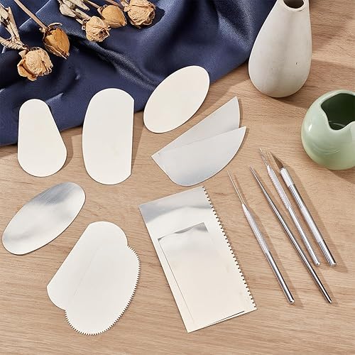 Miniatura 4 de OLYCRAFT Juego de herramientas de modelado de escultura de arcilla de cerámica, herramienta raspadora de arcilla, herramienta de aguja de arcilla,