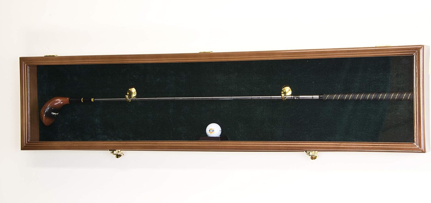 1 Golf Club Ball Putter Driver Iron Display Case Cabinet Rack w/98% UV - Lockable