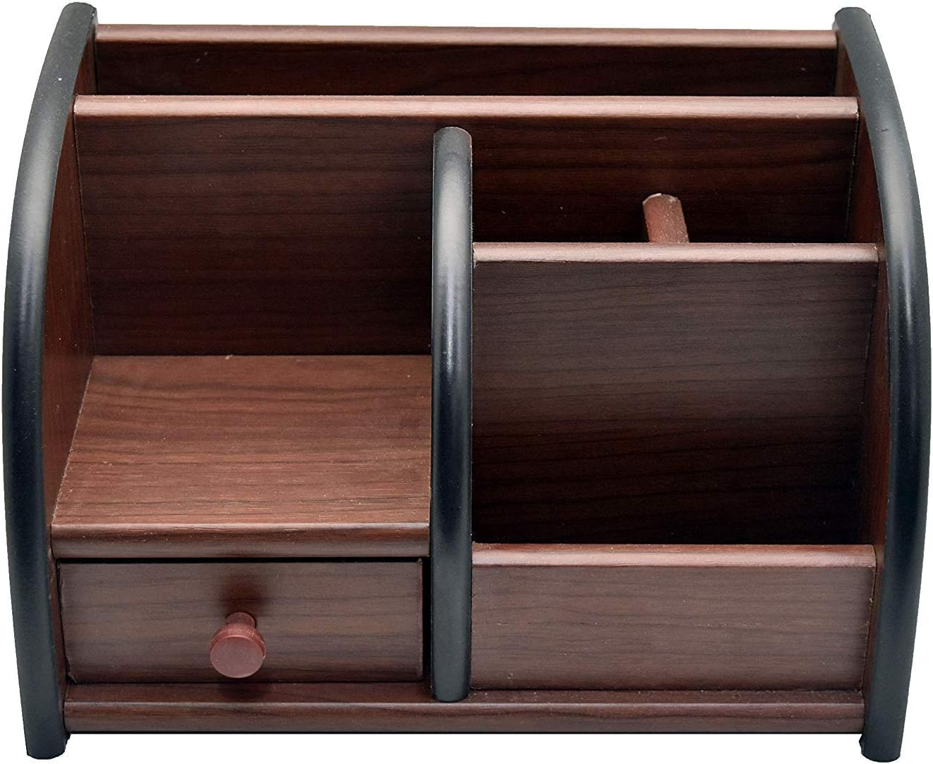 Mezon Wooden Pen Stand Big Size with Drawer, Mobile Holder