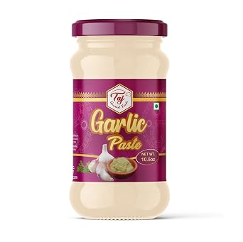 TAJ Garlic Puree | Fresh Garlic Cooking Puree | 300g 10.5oz