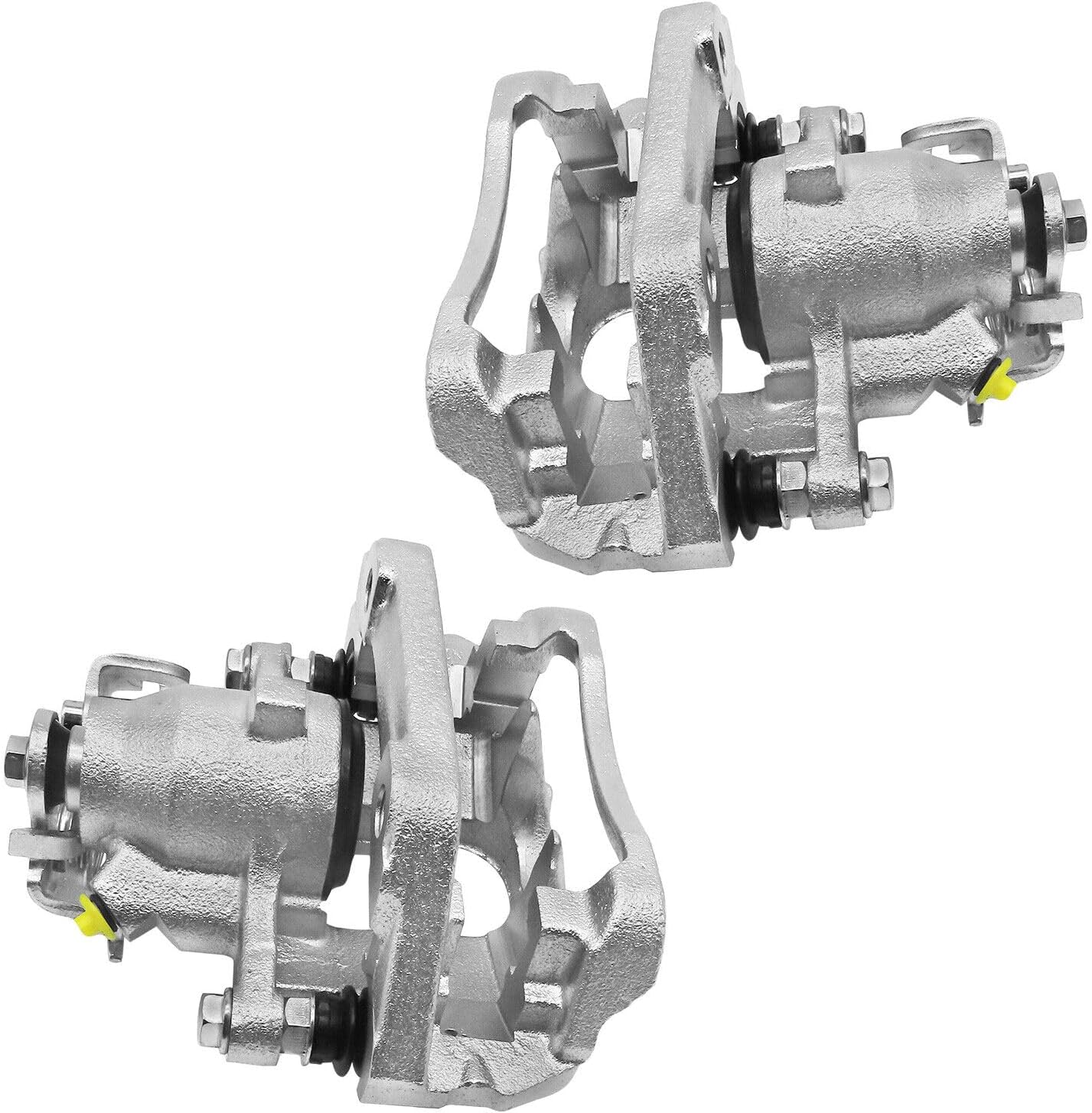 Rear Disc Brake Caliper with Brackets Left and Right 2PCS for Ford Taurus 2010 2011 2012, for Lincoln MKS 2012