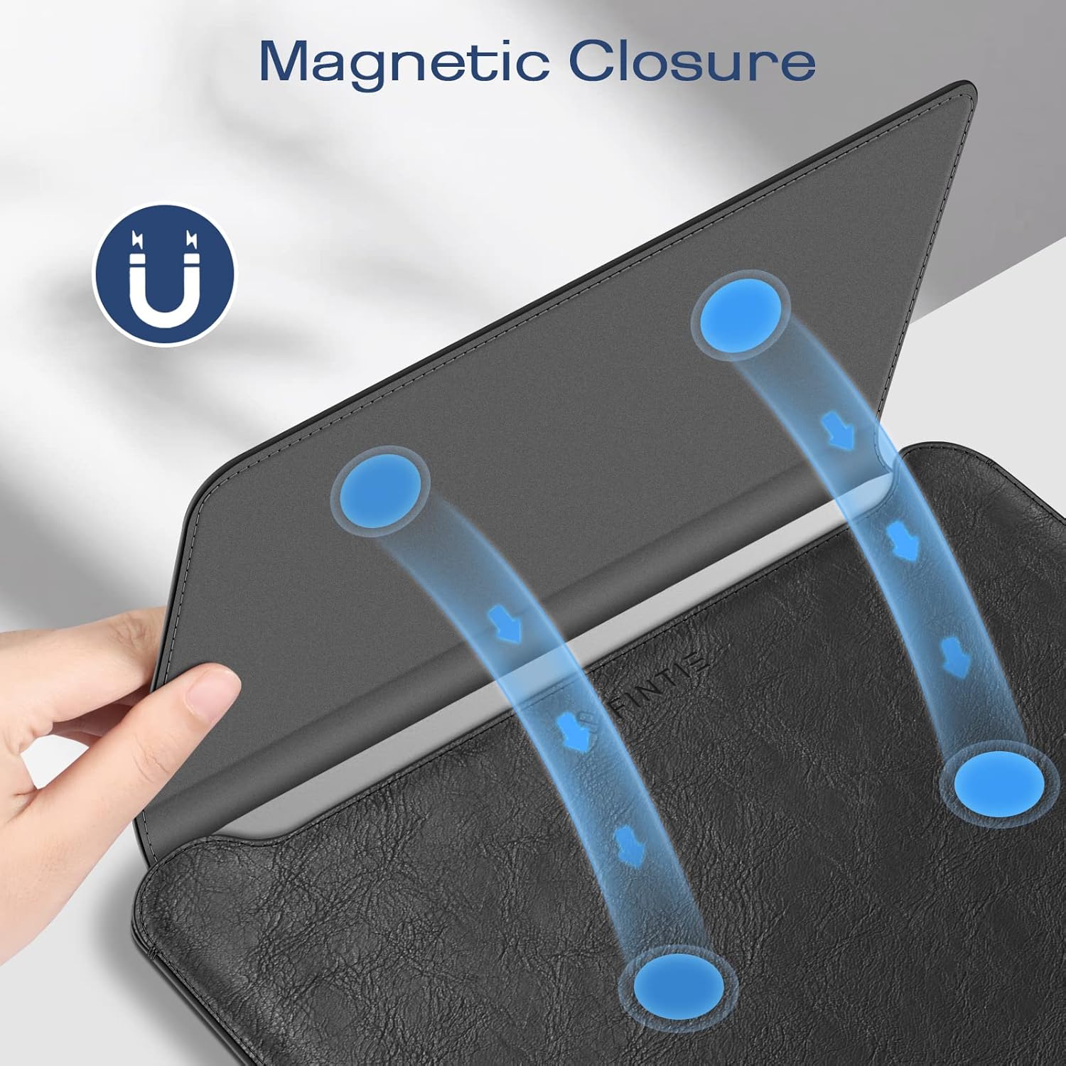 Fintie Sleeve Case for MacBook Air 13.6 A3449 A3240 A3113 A2681, Pro 14 A3427 A3426 A3434 A3401 A3185 A3112 A2992 A2918 A2779 A2442, MacBook Pro/Air/Neo 13 - Slim Bag Cover with Stand, Black